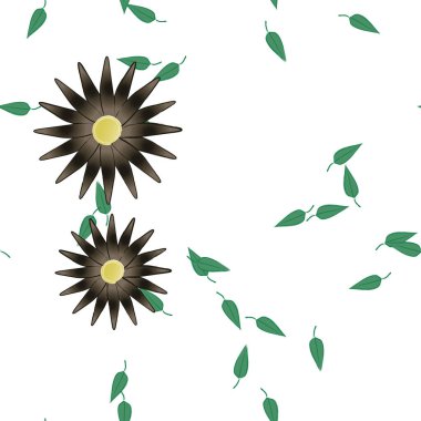 Çiçek yaprakları, çiçekler duvar kağıtları, vektör illüstrasyonları..