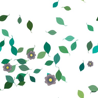 Çiçekli renkli çiçek arkaplanı, vektör illüstrasyonu