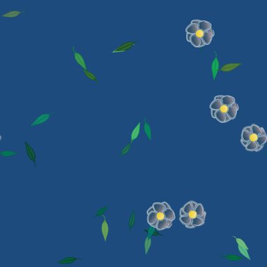 bahar çiçekleri arka planı, vektör illüstrasyonu