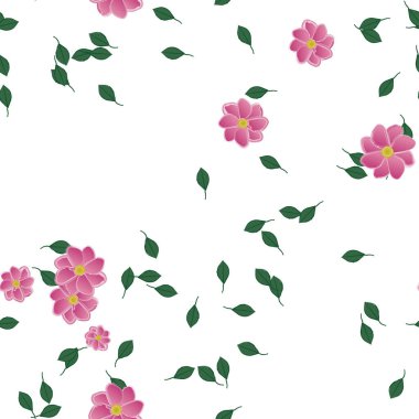 Çiçekli renkli çiçek arkaplanı, vektör illüstrasyonu