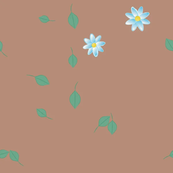 Flores Primavera Fondo Vector Ilustración — Archivo Imágenes Vectoriales