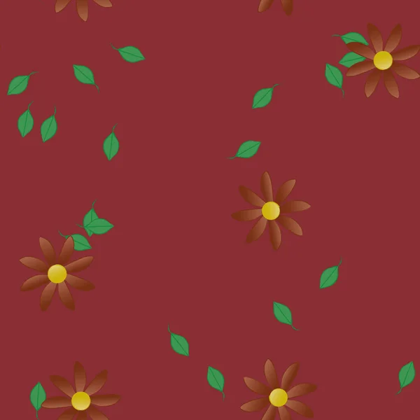 Színes Virágos Háttér Virágokkal Vektor Illusztráció — Stock Vector
