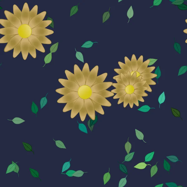 Farbigen Floralen Hintergrund Blumen Vektor Illustration — Stockvektor