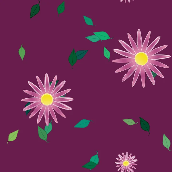 Fondo Floral Color Flores Vector Ilustración — Archivo Imágenes Vectoriales