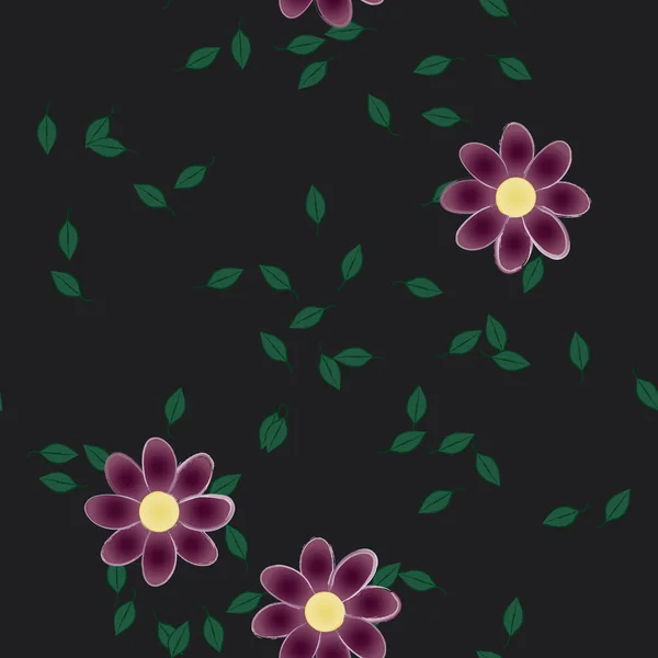 Fond Floral Coloré Avec Des Fleurs Illustration Vectorielle — Image vectorielle