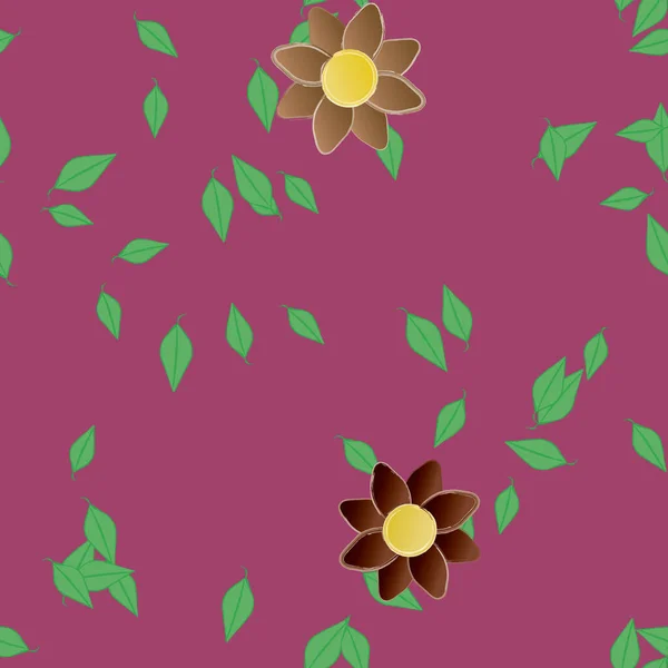 Fundo Floral Colorido Flores Ilustração Vetorial — Vetor de Stock