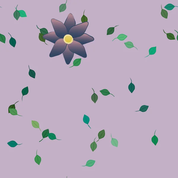 Zomer Bloemen Achtergrond Vector Illustratie — Stockvector