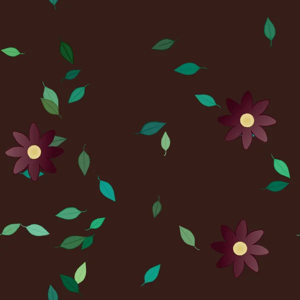 Fleurs Fleur Papier Peint Illustration Vectorielle — Image vectorielle