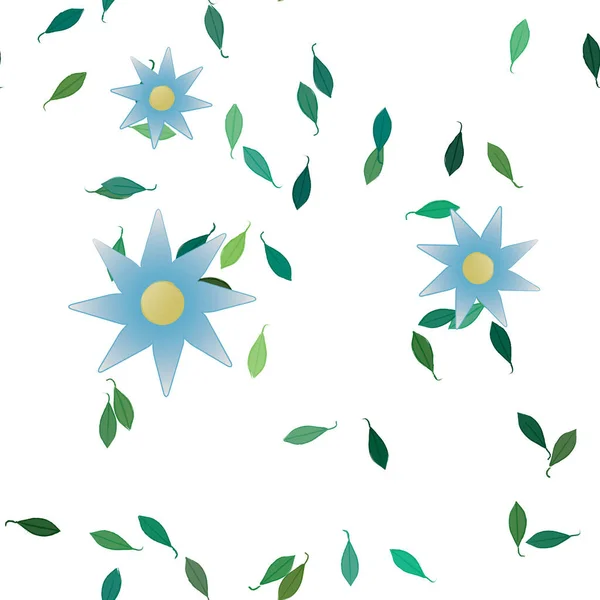 Fleurs Botaniques Fond Illustration Vectorielle — Image vectorielle