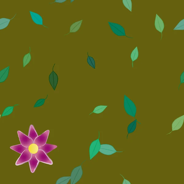 Flores Primavera Fondo Vector Ilustración — Archivo Imágenes Vectoriales