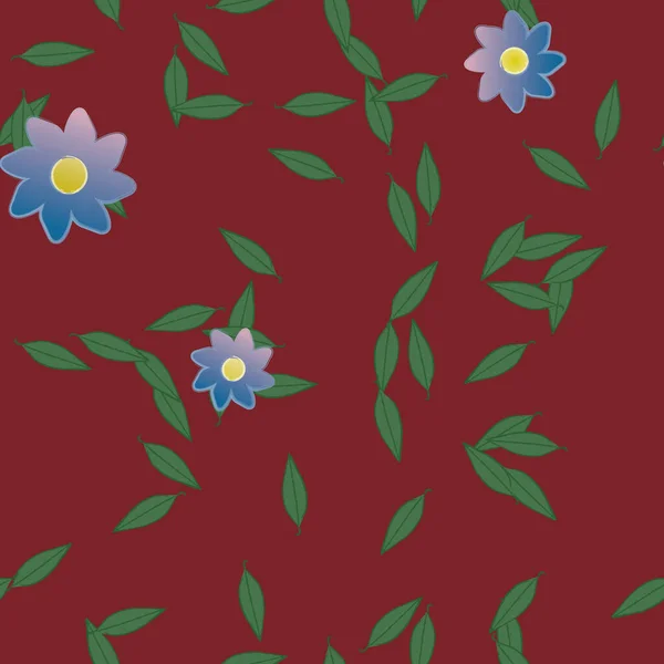 Botanische Blumen Hintergrund Vektorillustration — Stockvektor