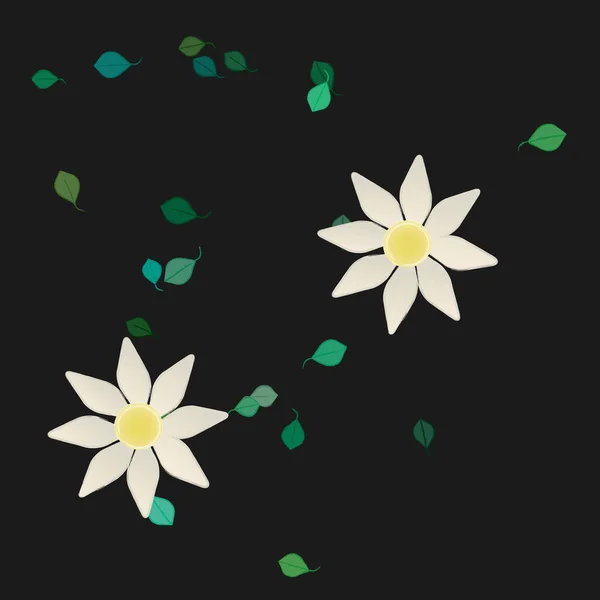 Tavaszi Virágok Háttér Vektor Illusztráció — Stock Vector