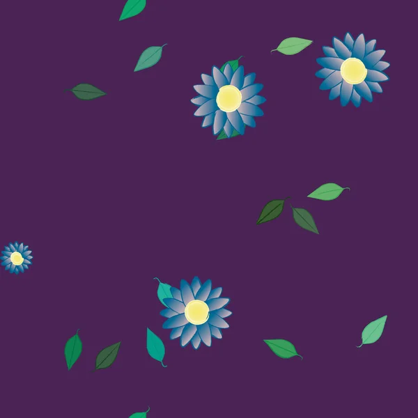 Frühling Blumen Hintergrund Vektor Illustration — Stockvektor