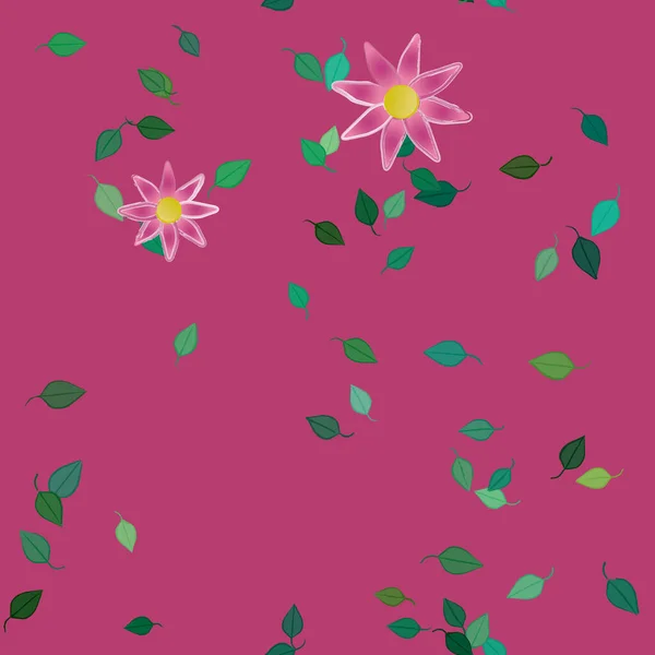 Frühling Blumen Hintergrund Vektor Illustration — Stockvektor