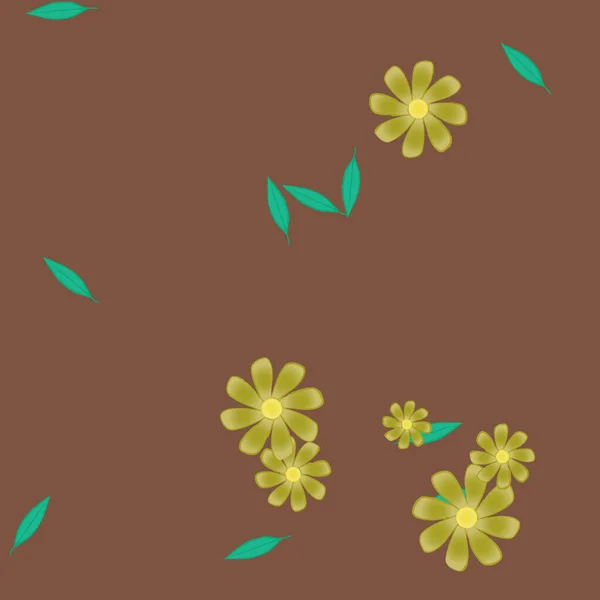 Fondo Floral Color Flores Vector Ilustración — Vector de stock