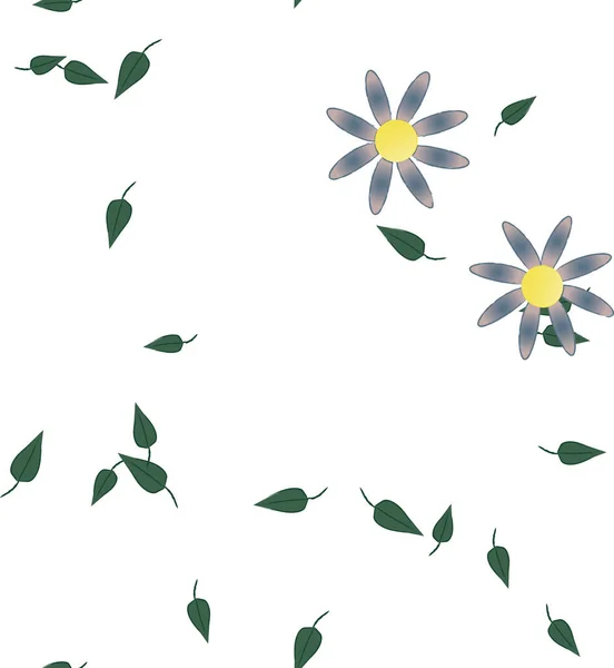 Farbigen Floralen Hintergrund Mit Blumen Vektorillustration — Stockvektor