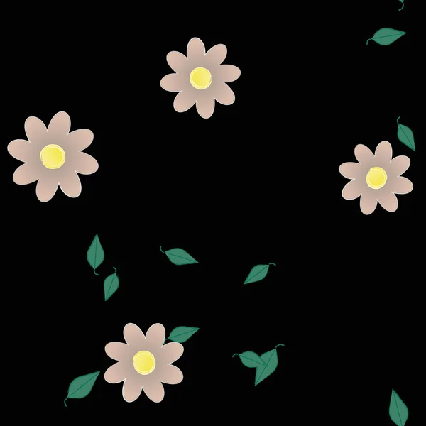 Frühling Blumen Hintergrund Vektor Illustration — Stockvektor