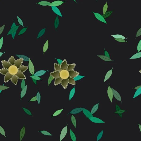 Fond Floral Coloré Avec Des Fleurs Illustration Vectorielle — Image vectorielle