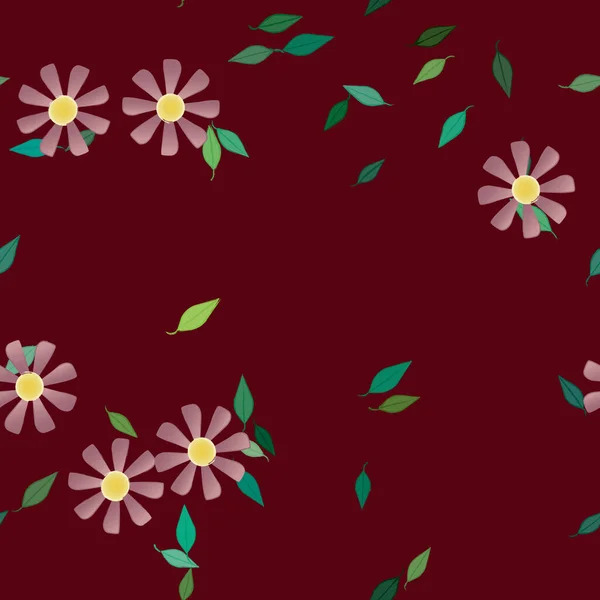 Primavera Flores Fundo Ilustração Vetorial — Vetor de Stock