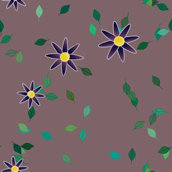 Farbigen Floralen Hintergrund Blumen Vektor Illustration — Stockvektor