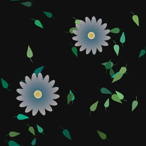 Fond Floral Coloré Illustration Vectorielle Fleurs — Image vectorielle