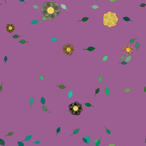 Renkli Çiçek Arkaplanı Çiçek Vektör Illüstrasyonu — Stok Vektör