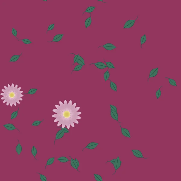 Fleurs Botaniques Fond Illustration Vectorielle — Image vectorielle