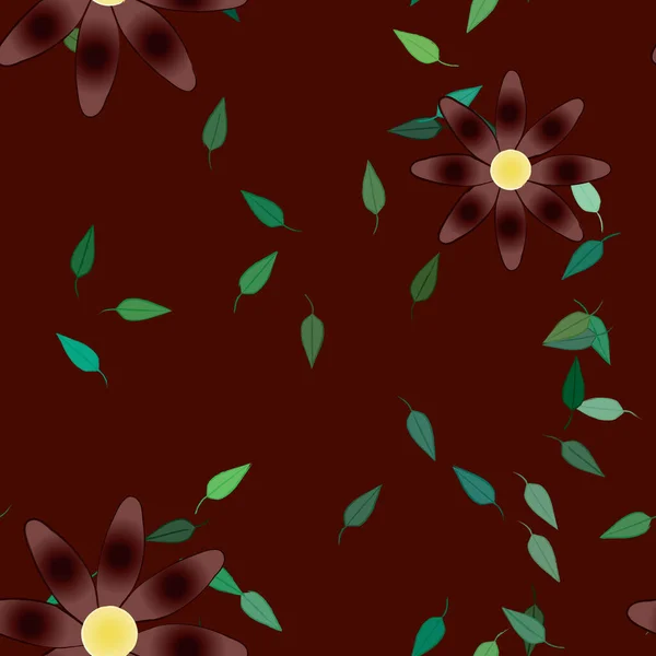 Fond Floral Coloré Avec Des Fleurs Illustration Vectorielle — Image vectorielle