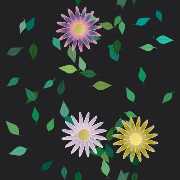 Fleurs Fond Illustration Vectorielle — Image vectorielle