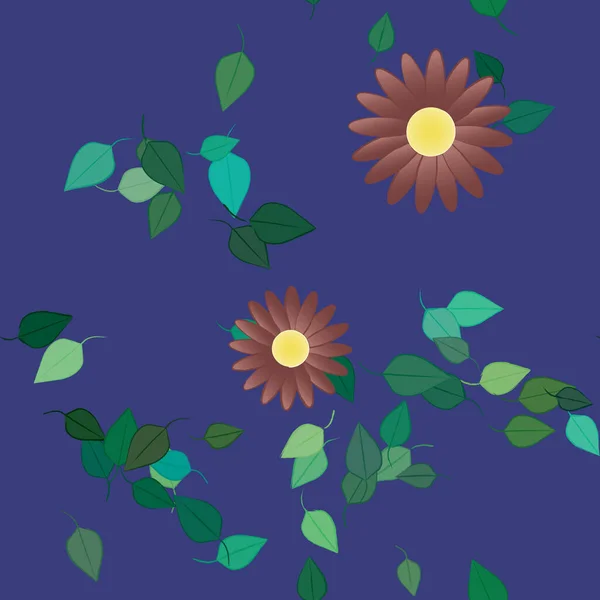 Virág Háttér Vektor Illusztráció — Stock Vector