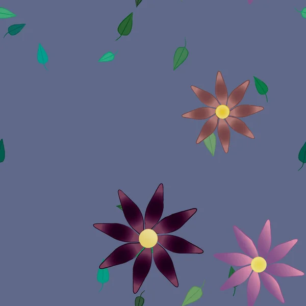 Kukat Kukkivat Tapetti Vektori Kuva — vektorikuva