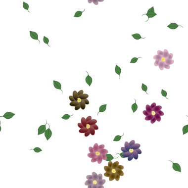 bahar çiçekleri arka planı, vektör illüstrasyonu