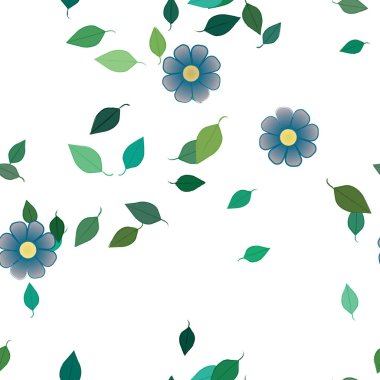 bahar çiçekleri arka planı, vektör illüstrasyonu