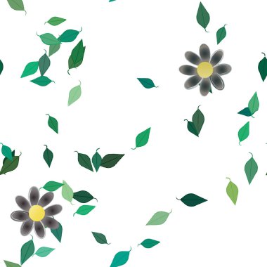 Renkli çiçek arkaplanı, çiçek vektör illüstrasyonu