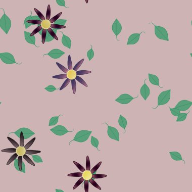 bahar çiçekleri arka planı, vektör illüstrasyonu