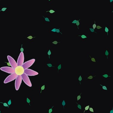 Renkli çiçek arkaplanı, çiçek vektör illüstrasyonu