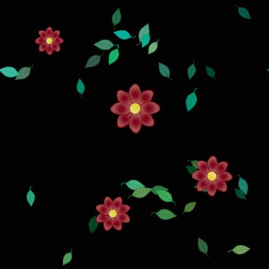 bahar çiçekleri arka planı, vektör illüstrasyonu