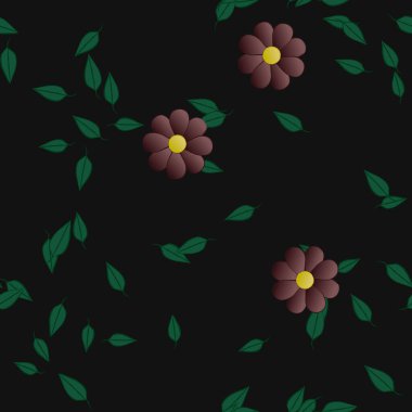 Renkli çiçek arkaplanı, çiçek vektör illüstrasyonu