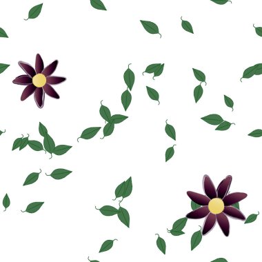 Renkli çiçek arkaplanı, çiçek vektör illüstrasyonu