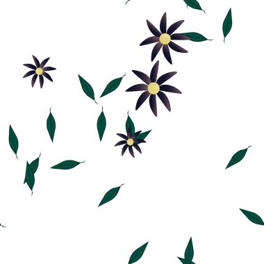 Renkli çiçek arkaplanı, çiçek vektör illüstrasyonu