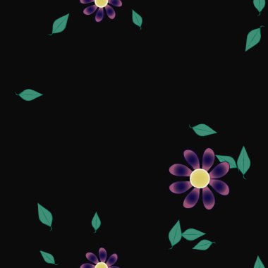 Renkli çiçek arkaplanı, çiçek vektör illüstrasyonu