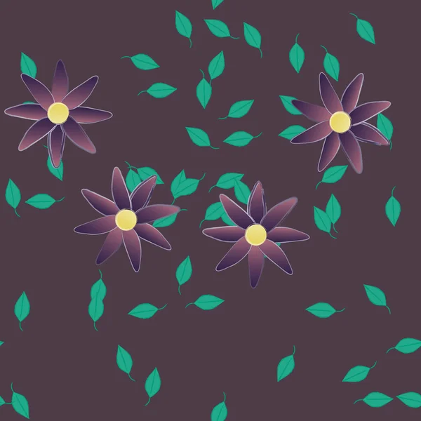 Fleurs Été Fond Illustration Vectorielle — Image vectorielle