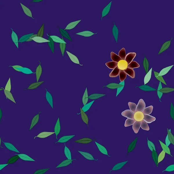 Fond Floral Coloré Illustration Vectorielle Fleurs — Image vectorielle