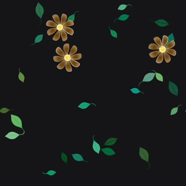 Fond Floral Coloré Illustration Vectorielle Fleurs — Image vectorielle