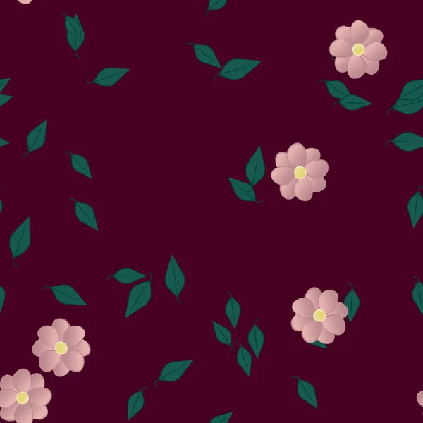 Farbigen Floralen Hintergrund Blumen Vektor Illustration — Stockvektor