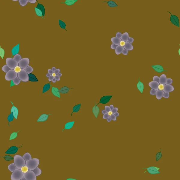 Farbigen Floralen Hintergrund Blumen Vektor Illustration — Stockvektor