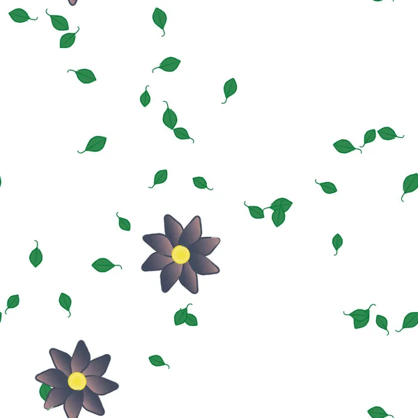 Farbigen Floralen Hintergrund Mit Blumen Vektorillustration — Stockvektor