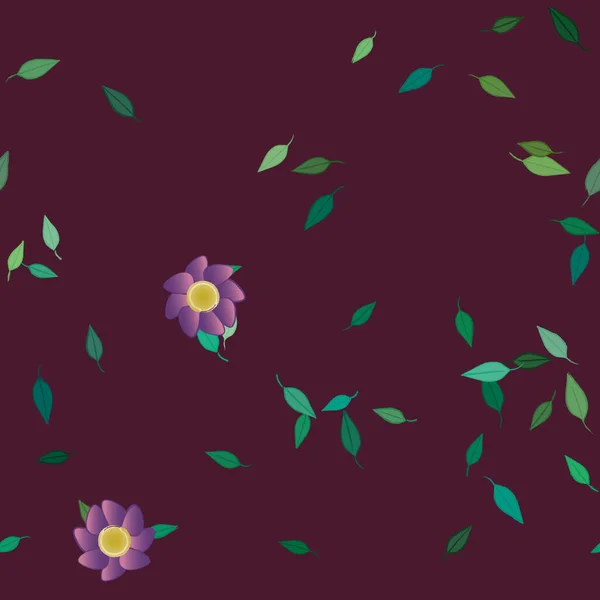 Fundo Floral Colorido Flores Ilustração Vetorial — Vetor de Stock