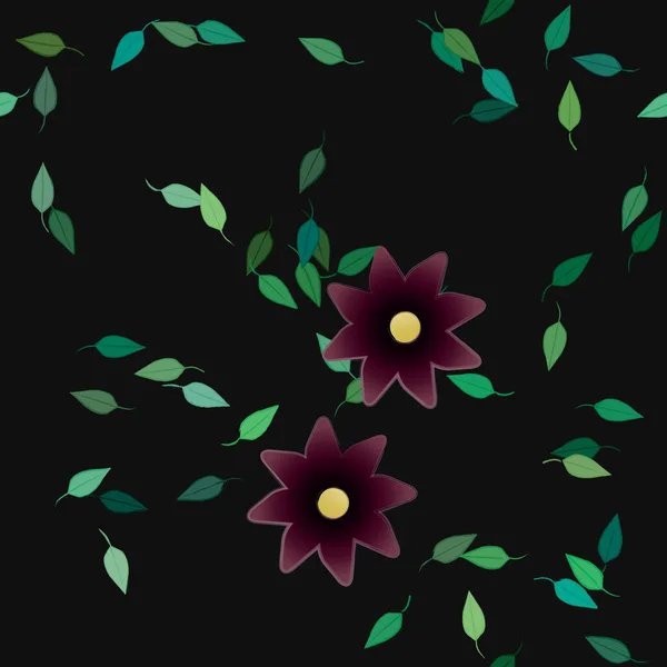 Fond Floral Coloré Illustration Vectorielle Fleurs — Image vectorielle