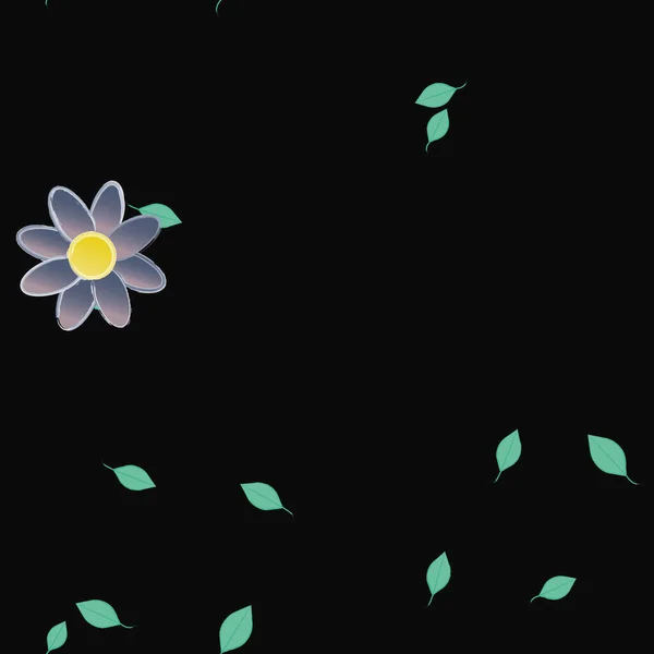 Barevné Květinové Pozadí Květinami Vektorové Ilustrace — Stockový vektor